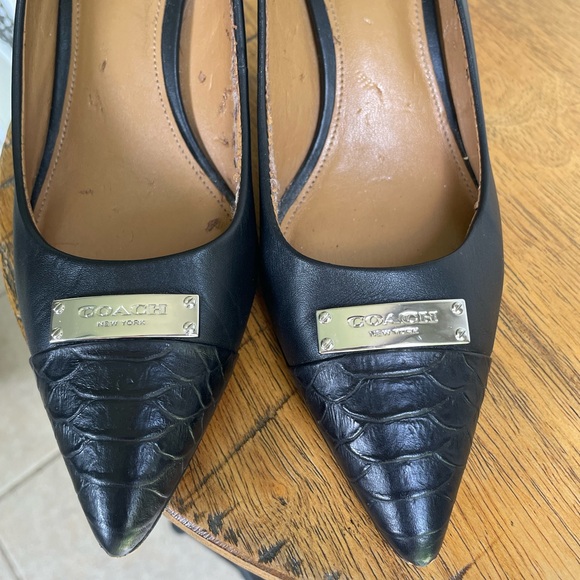 Black Coach Kitten Heels - Picture 4 of 6